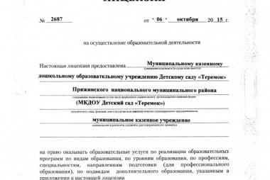 Лицензия